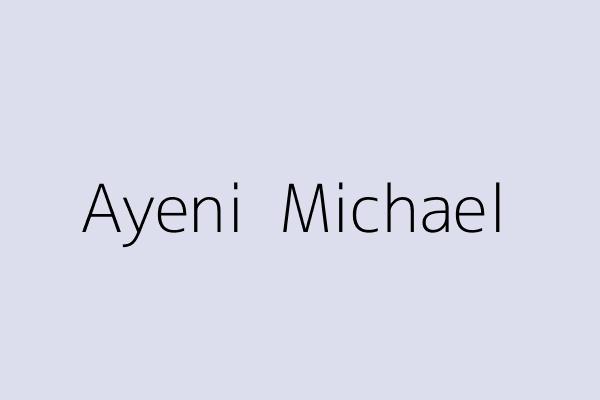 Ayeni  Michael 